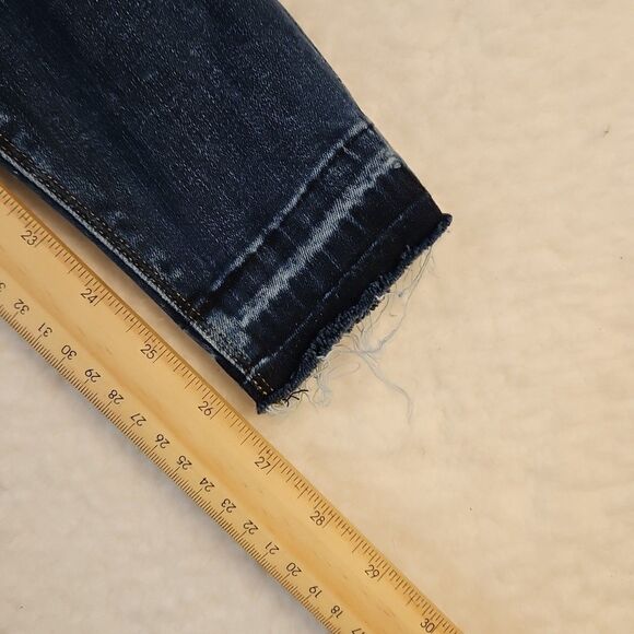 SPANX Distressed Denim Legging Women's Pull-on Blue‎ Jeans Size Small - Picture 4 of 8